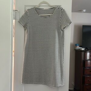 Mango black and White Shirt Dress